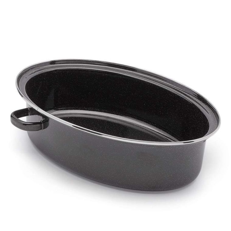 Tadar, brytfanna emaliowana, z pokrywą grillową, 38 cm