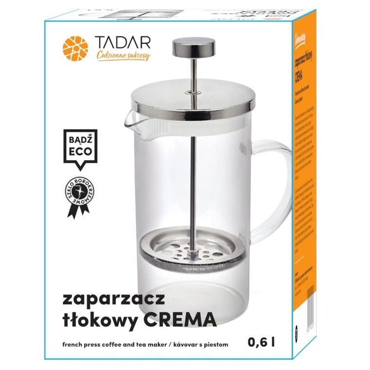 Tadar, Crema, zaparzacz tłokowy, 0,6l