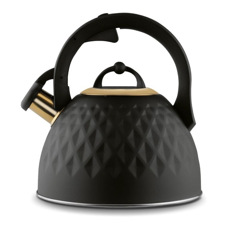 Tadar, Festo, czajnik, indukcja, czarny mat + złote elementy, 3l