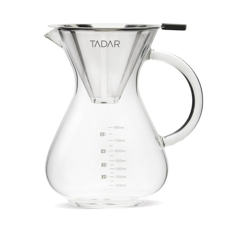 Tadar, Freddo, szklany dzbanek przelewowy, zaparzacz, 800 ml