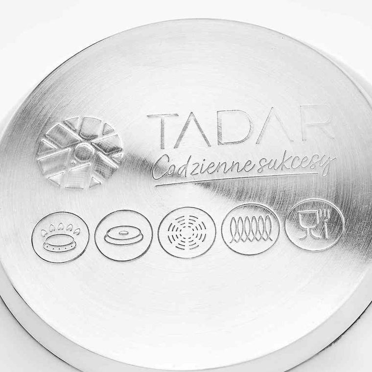 Tadar, garnek stalowy z pokrywką 18 cm, 2.6l, Martynika