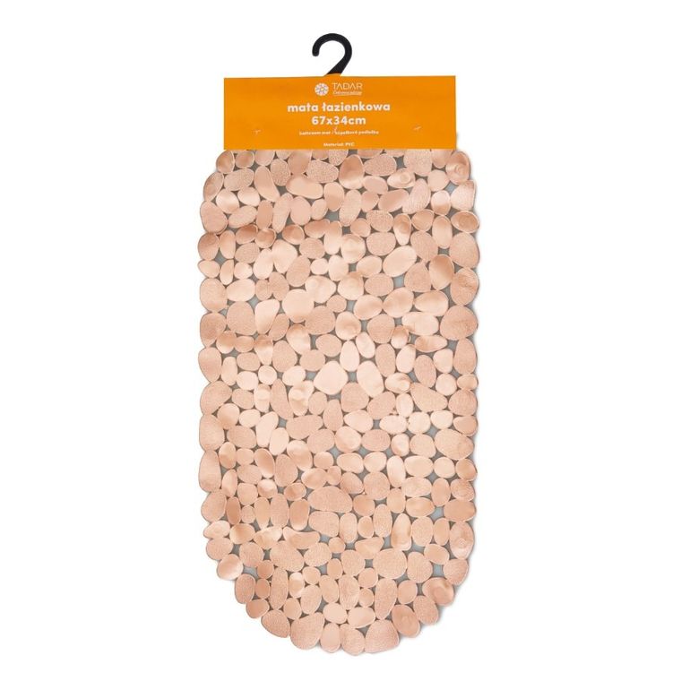 Tadar, mata łazienkowa, rose gold, 67-34 cm