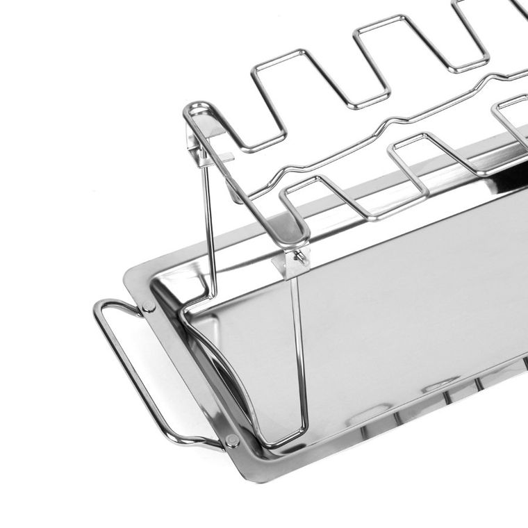 Tadar, stojak do pieczenia i grillowania, z tacką, BBQ