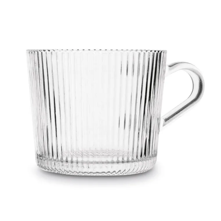 Tadar, Sue, komplet szklanych kubków, w paski, 450 ml, 6 szt.