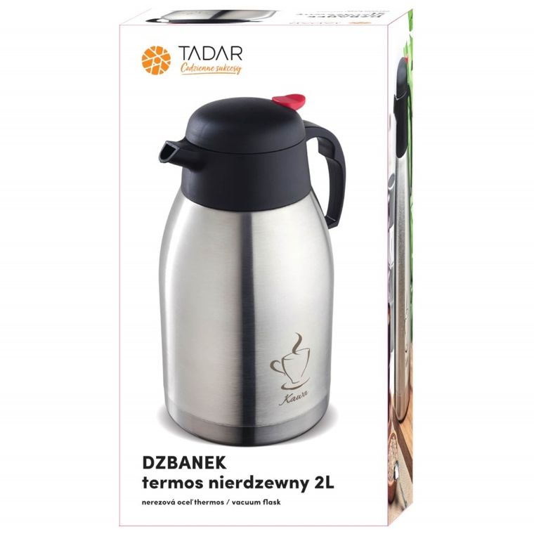 Tadar, termos nierdzewny, dzbanek, kawa, 2,0 l
