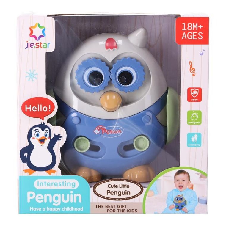 Tańczący pingwin, interaktywna zabawka niemowlęca