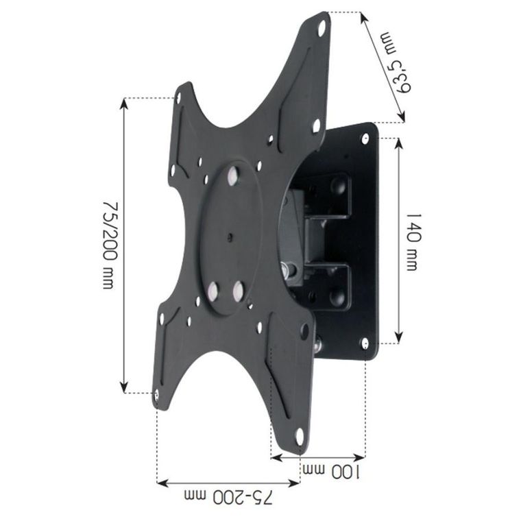Techly, uchwyt ścienny do TV, LED/LCD 17-37", 25 kg