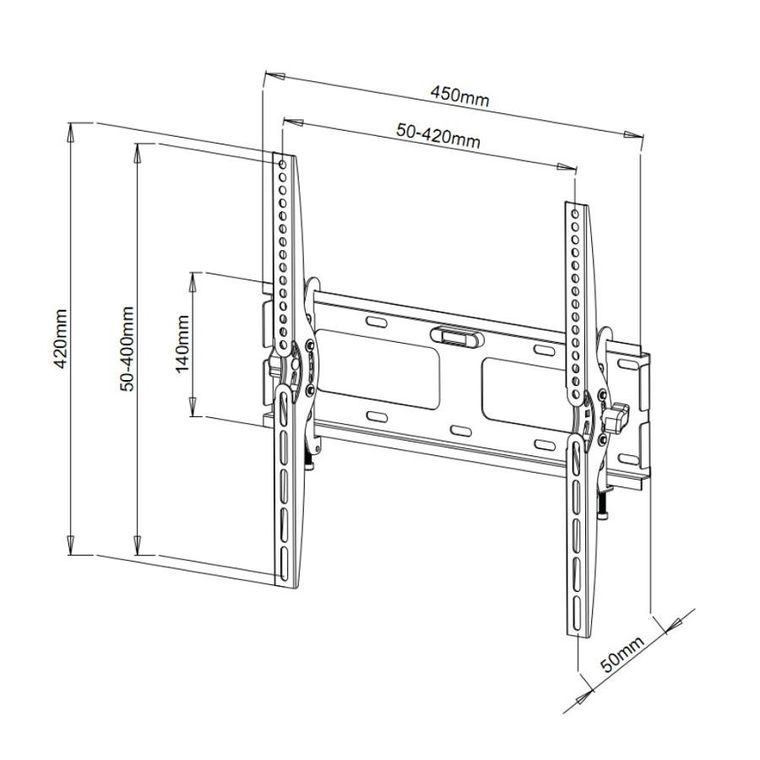 Techly, uchwyt ścienny TV LED/LCD, 23-55"