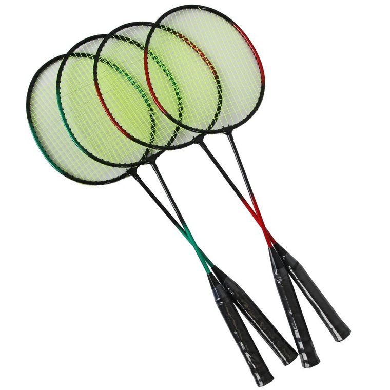 Techman, zestaw do badmintona dla 4 osób + 2 lotki