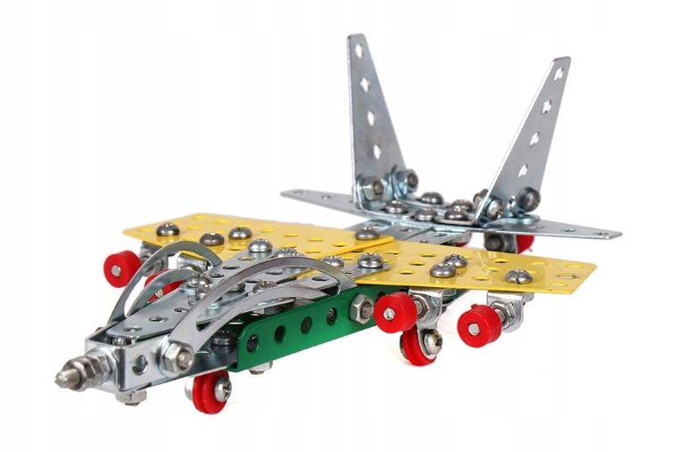 TechnoK, klocki konstrukcyjne, metalowe, pojazdy budowlane, 10w1, 304 elementy