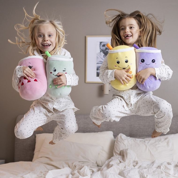 Teddykompaniet, Squeezie, Bubble Tea, maskotka, zielona, 30 cm