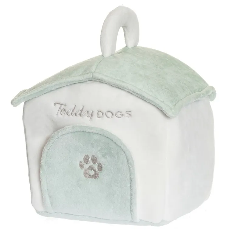 Teddykompaniet, Teddy Dogs, pluszowy piesek z budą i akcesoriami, 19-21-23 cm