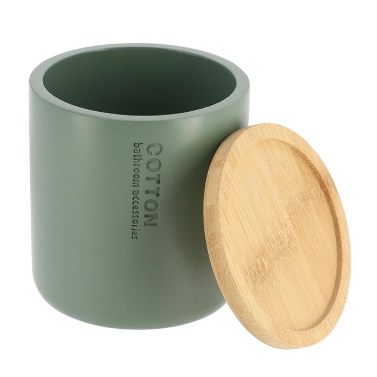 Tendance, pojemnik na waciki, Sava, bambusowa pokrywa, ø 9.5 cm