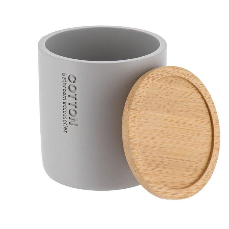 Tendance, pojemnik na waciki, Sava, bambusowa pokrywa, ø 9.5 cm