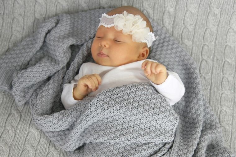 Texpol, La Tresse, kocyk bambusowy, 80-100 cm, szary