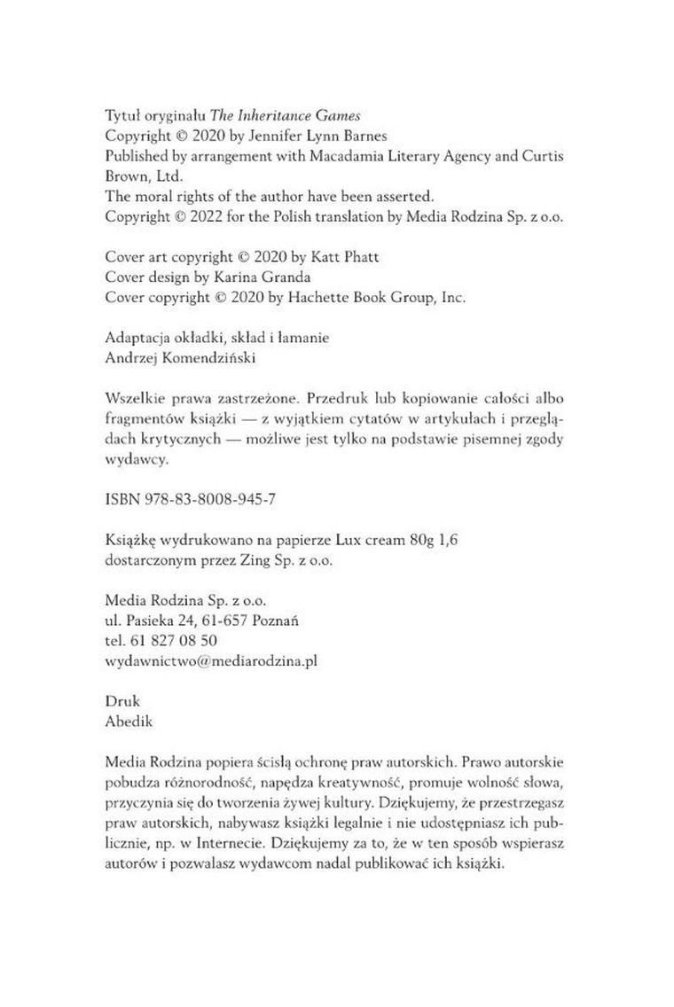 The Inheritance Games. Tom 1