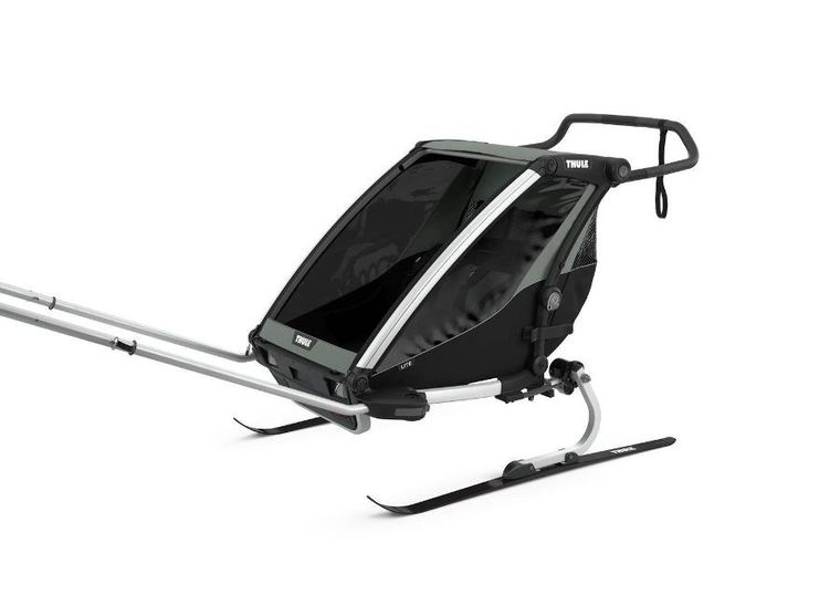 Thule, Chariot Lite 2, przyczepka rowerowa dla dziecka, Agave-Black