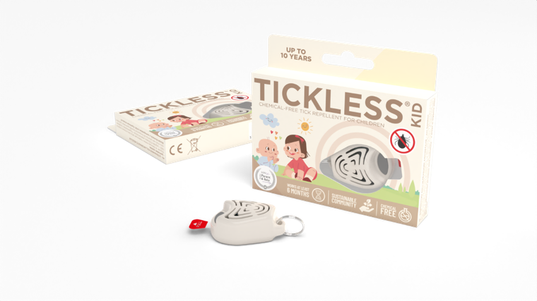 Tickless, Kid, ultradźwiękowa ochrona przed kleszczami, Beige
