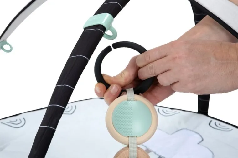 Tiny Love, Décor, gimnastyczna mata edukacyjna z pałąkami, czarno-biała