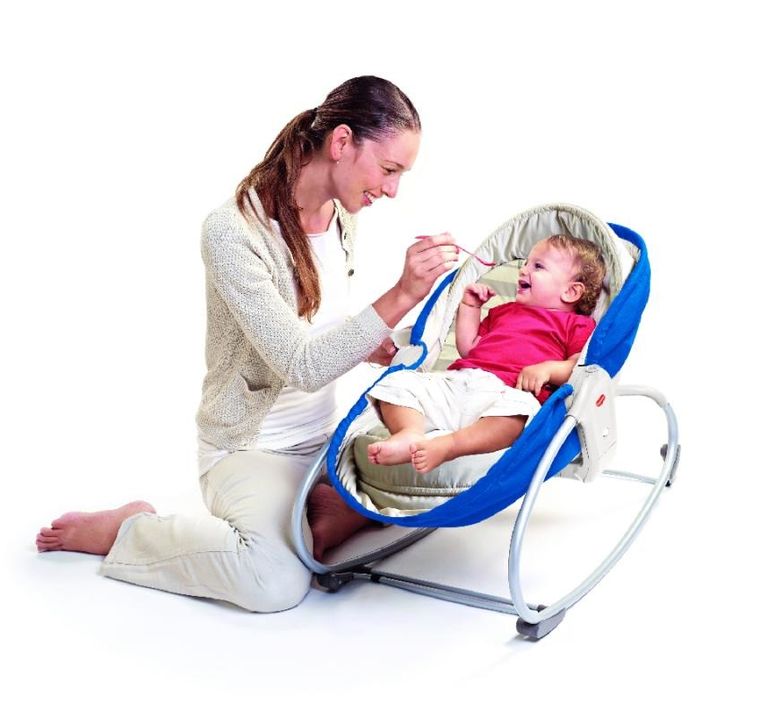 Tiny Love, Wielofunkcyjny leżaczek bujaczek łóżeczko, 3w1, niebieski