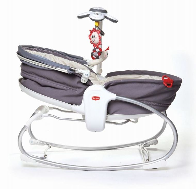 Tiny Love, wielofunkcyjny leżaczek bujaczek łóżeczko 3w1, szary