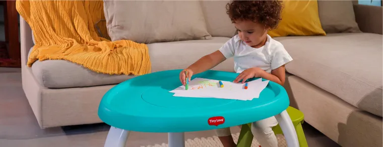 Tiny Love, Zabawa na łące, Stacjonarne centrum aktywności 5w1, stoliczek