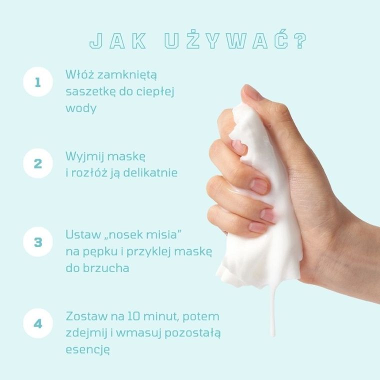 tntn mom's, nawilżająca maska na brzuch dla kobiet w ciąży, 7 szt.