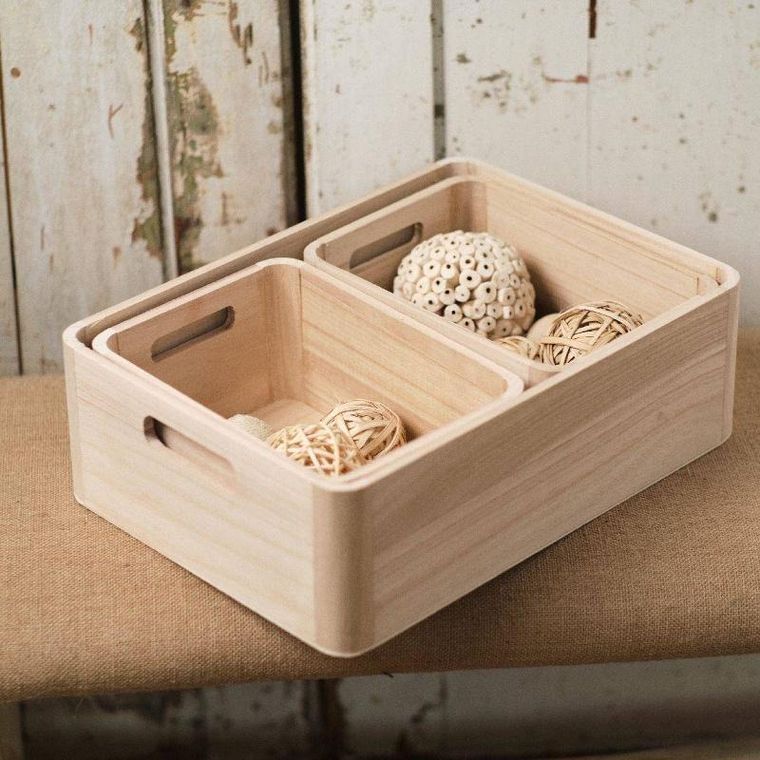 Today, organizer do szuflady, Pure, drewno, 3 pudełka