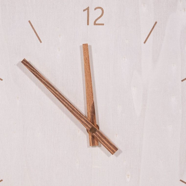 Today, zegar ścienny drewniany, Simplicity