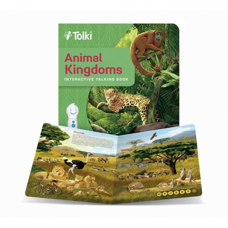 Tolki Book. Animal Kingdomss. Interactive talking book. Wersja angielska