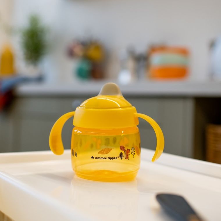 Tommee Tippee, Sippee, kubek treningowy, żółty, 190 ml