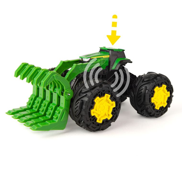 Tomy, Monster Treads, John Deere, Rev Up, traktor, samochód z dźwiękiem