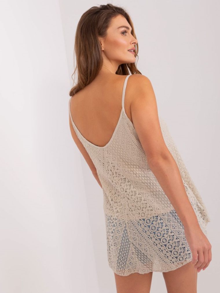 Top damski, beżowy, Och Bella