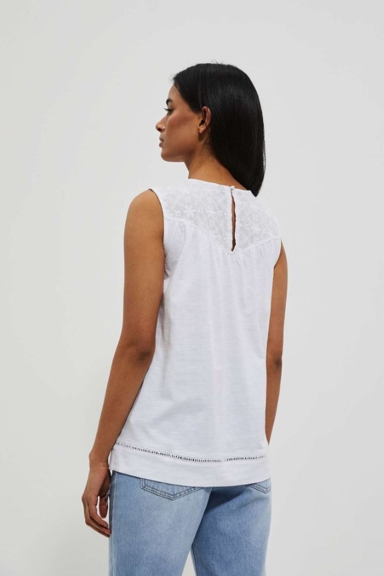 Top damski, biały, Moodo