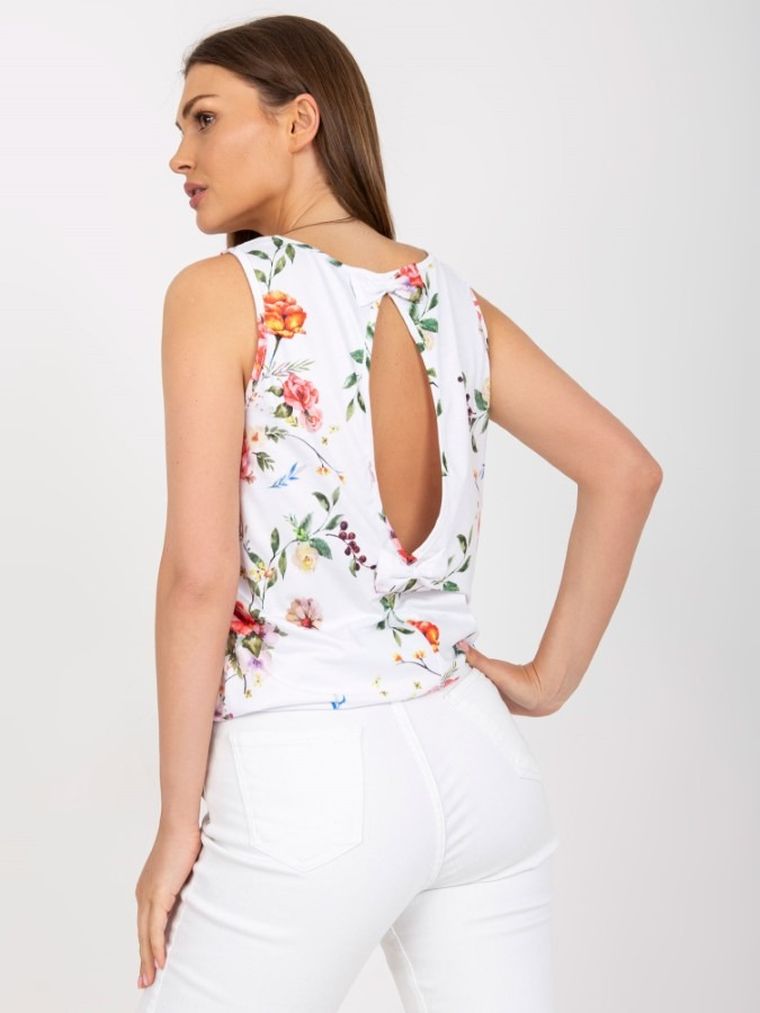 Top damski, biały, Relevance