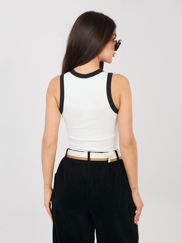 Top damski, biały, Sublevel