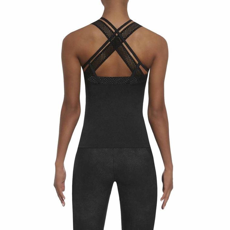 Top damski, czarny, Bas Black