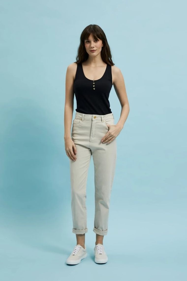 Top damski, czarny, Moodo