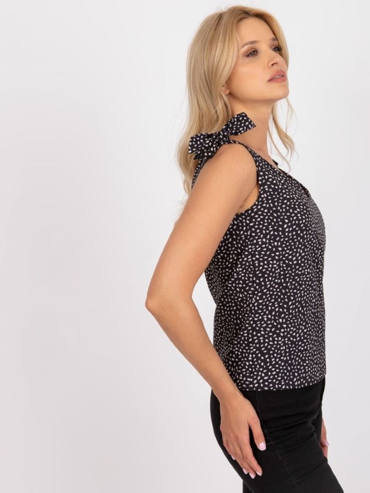 Top damski, czarny, Rue Paris