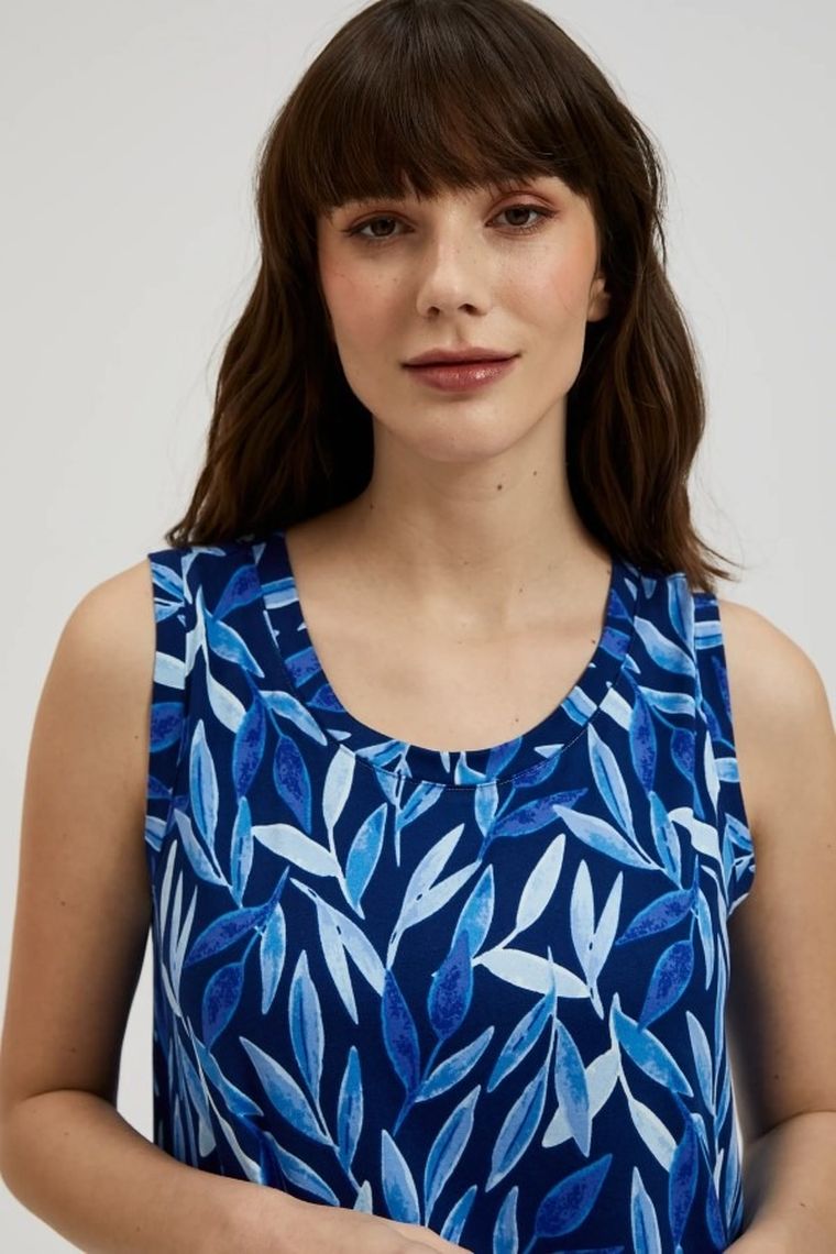 Top damski, granatowy, Moodo