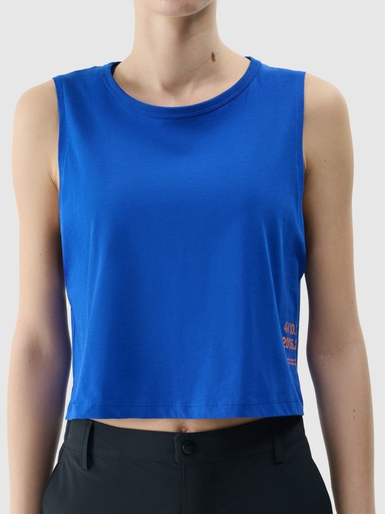 Top damski, niebieski, 4F