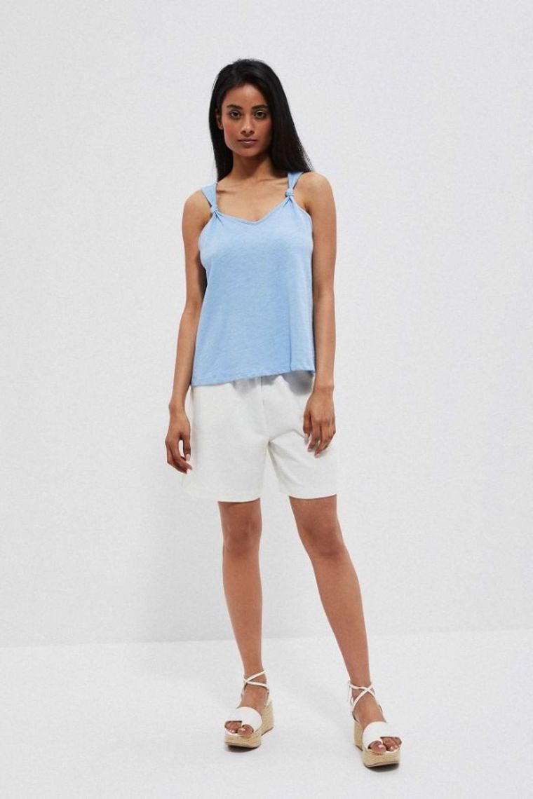 Top damski, niebieski, Moodo