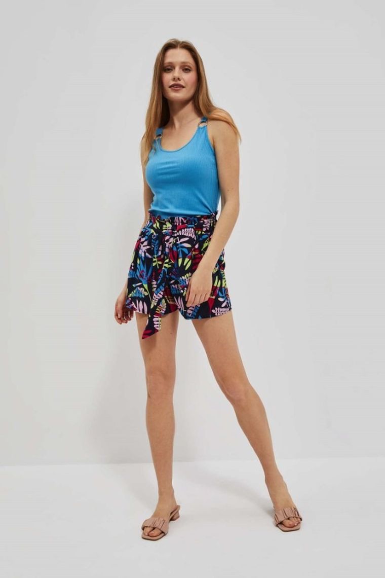 Top damski, niebieski, Moodo