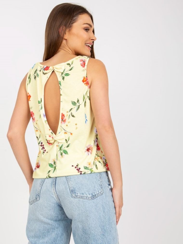 Top damski, żółty, Relevance