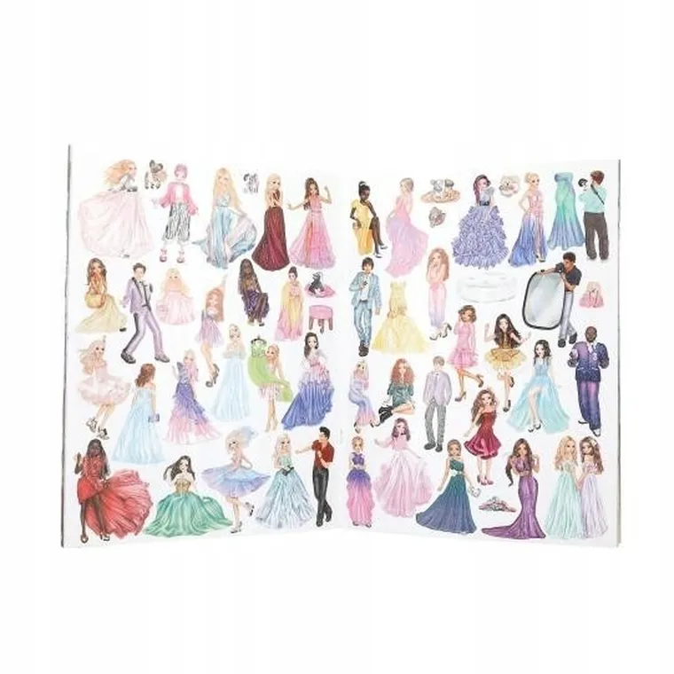 Top Model, Glamour, zestaw kreatywny z naklejkami