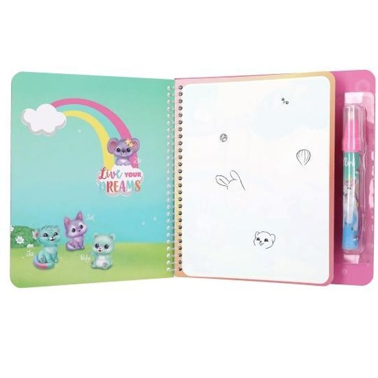 Top Model, Jednorożec Ylvi, Aqua Magic Book, kolorowanka z wodnym pisakiem