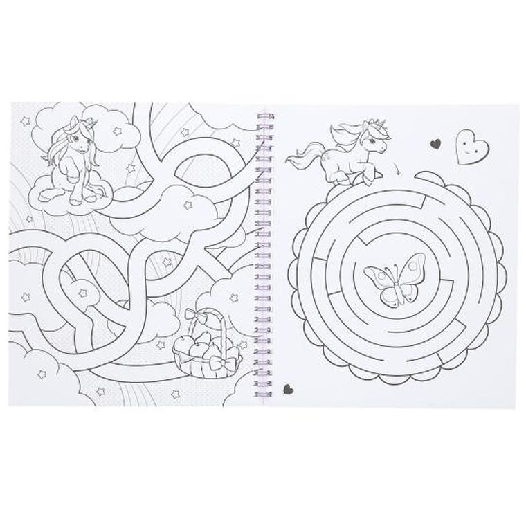 Top Model, Jednorożec Ylvi, kolorowanka z cekinową aplikacją koali