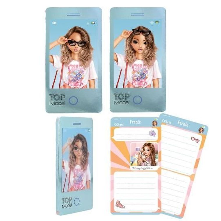 Top Model, notesik telefon 3D, 1 szt.