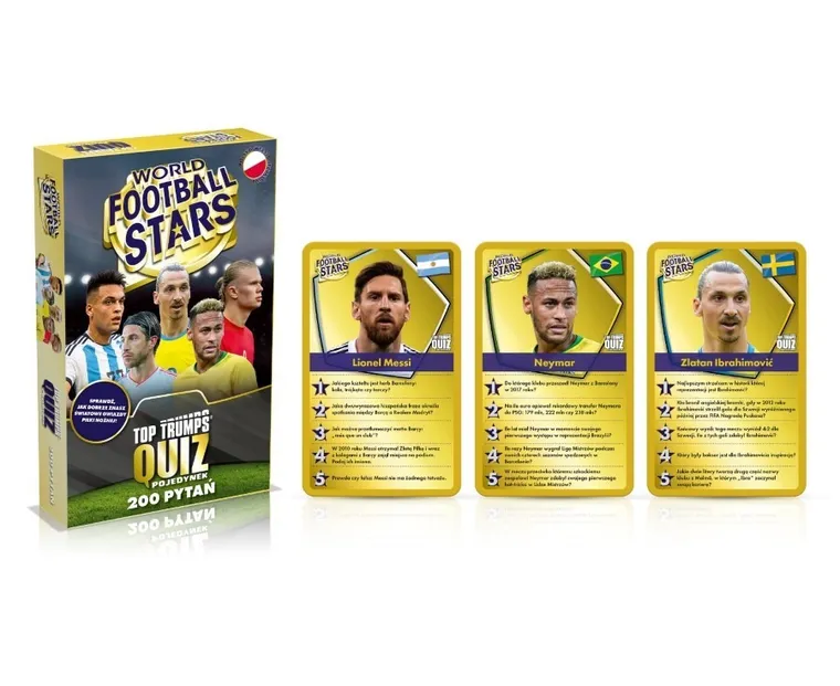 Top Trumps, Quiz, World Football Stars, 200 Pytań, gra towarzyska