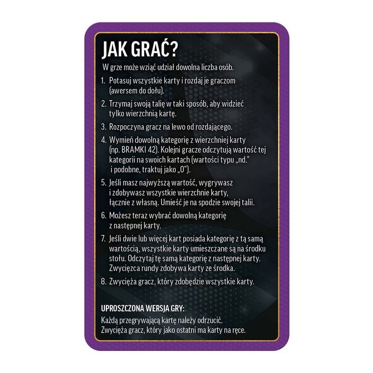 Top Trumps, World Football Stars, gra karciana
